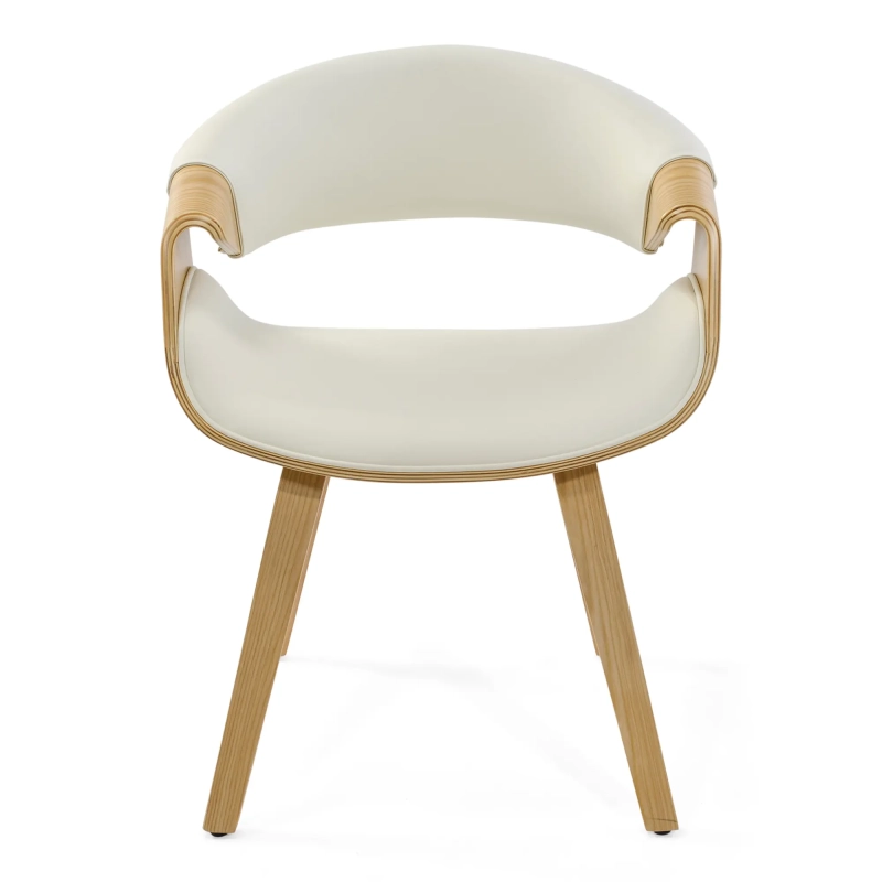 Burrow Jídelní židle Z z javorového dřeva | Čalouněný design „ Nordic “