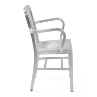Industrial Aluminium Chair with Armrests