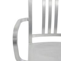 Industrial Aluminium Chair with Armrests