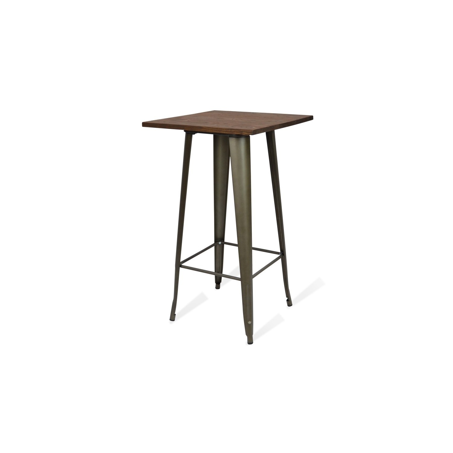 High table Bistro Dark Legs Antique