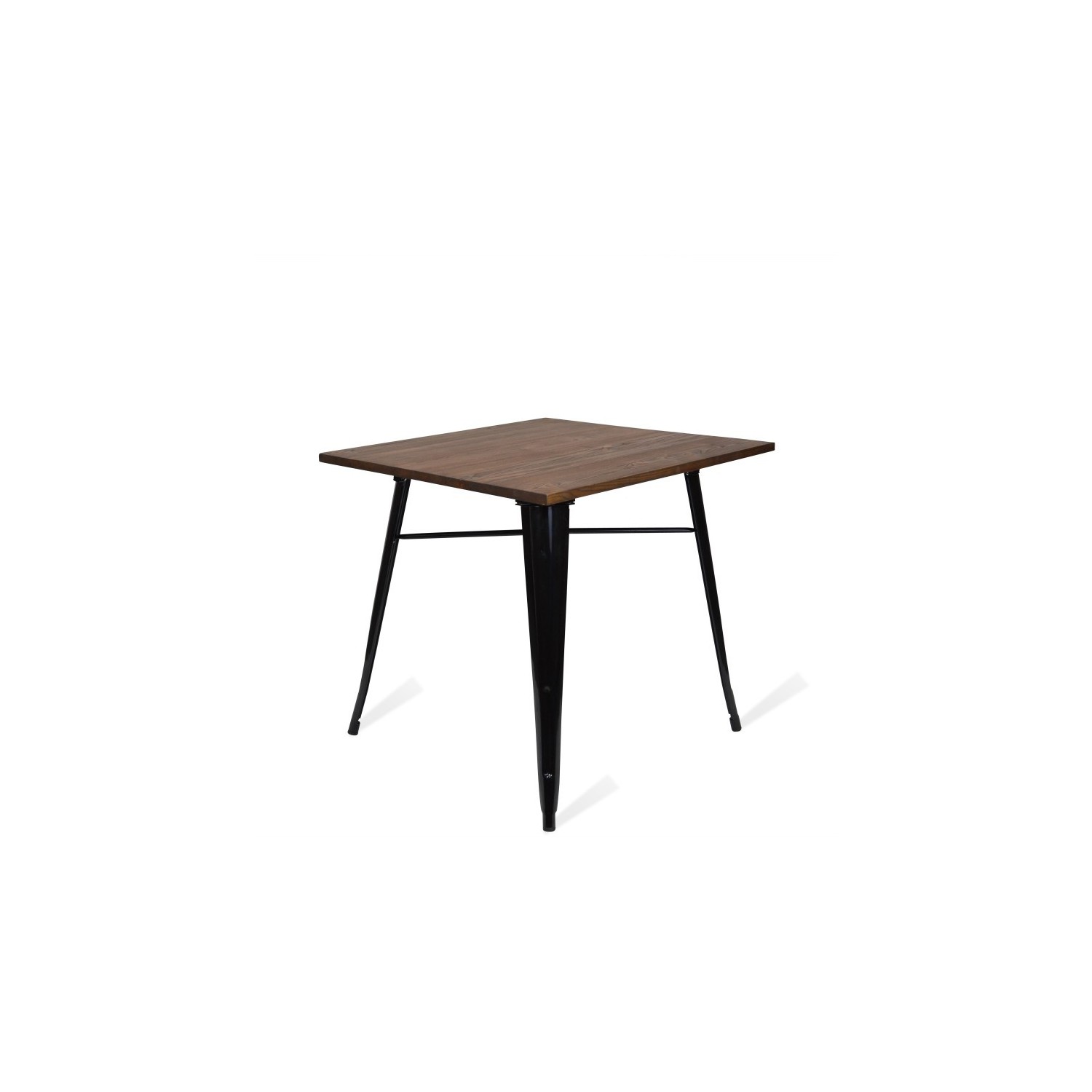 Industriële tafel Bistro Dark Poten Zwart