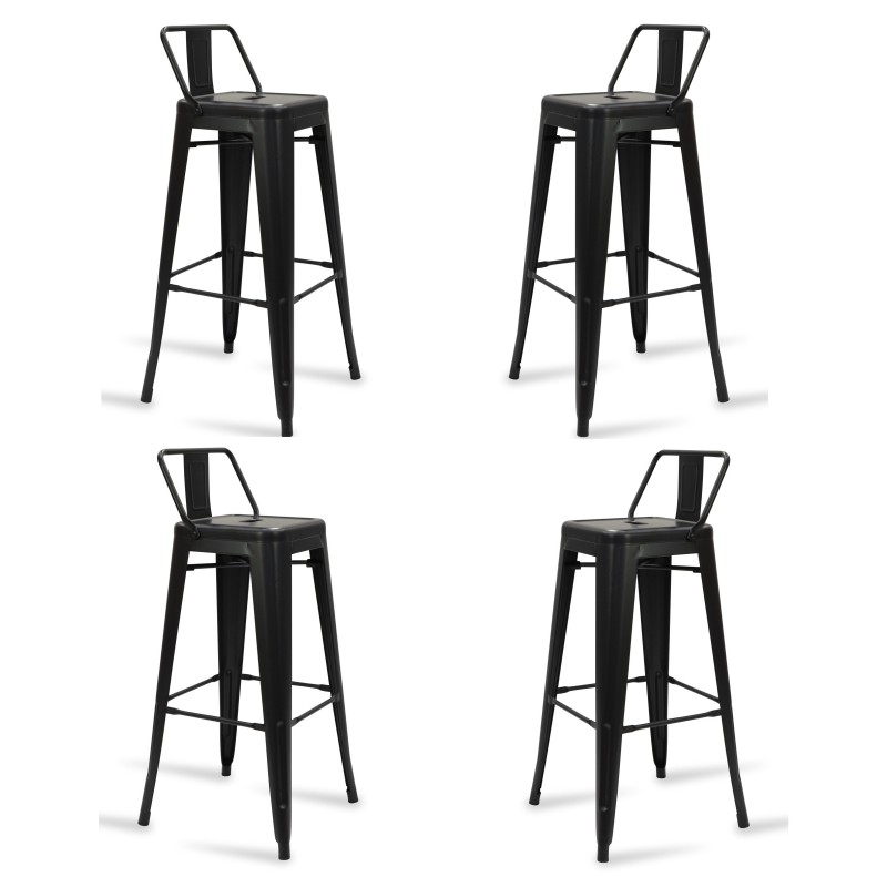Pak van 4 Bistro LB Matte Krukken 76cm