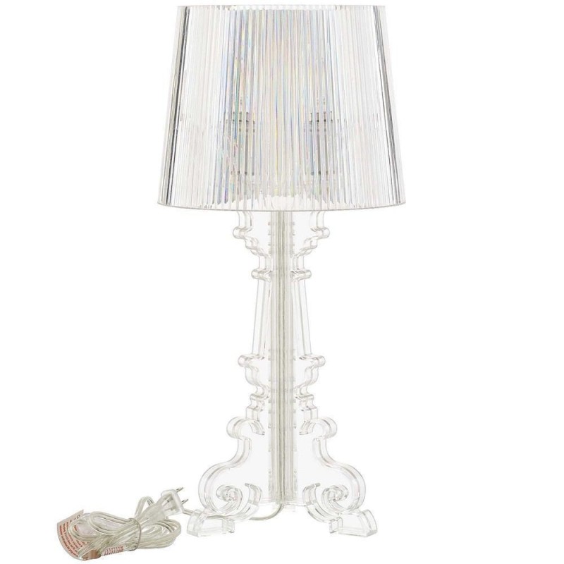 Lámpara de mesa en metacrilato transparente Burgo