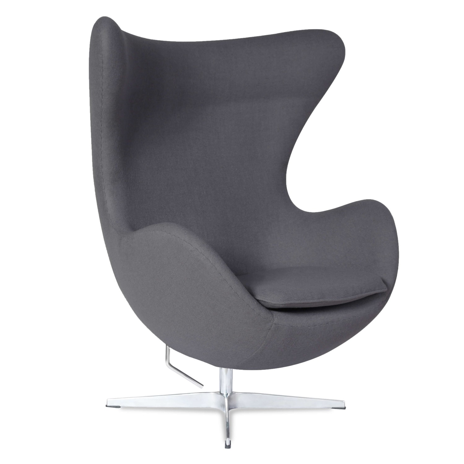 Egg Chair replica in cashmere del designer Arne Jacobsen