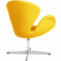 Réplique de la chaise Swan en cachemire par Arne Jacobsen