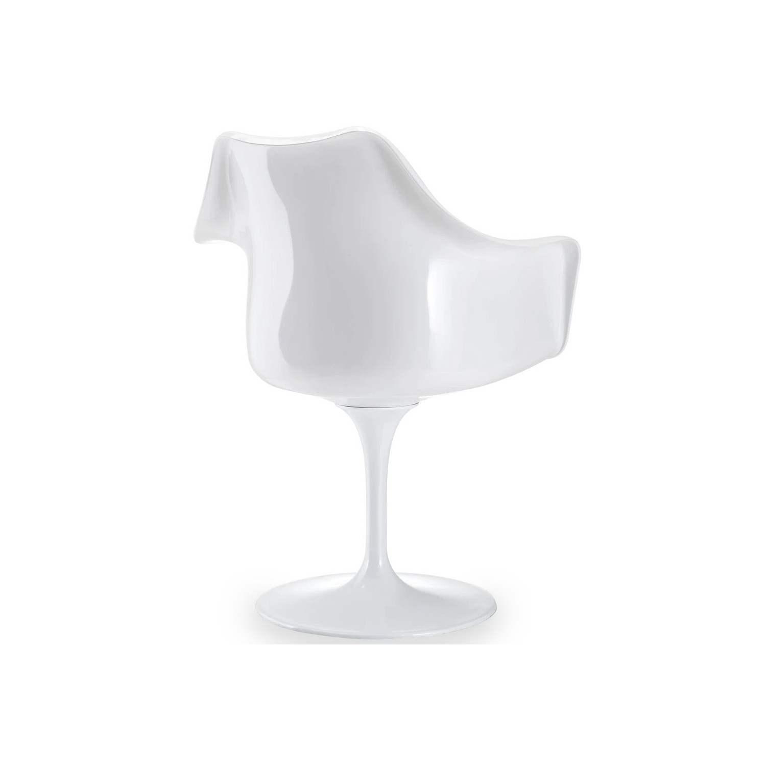 Réplica de la silla Tulip con brazos y cojín
