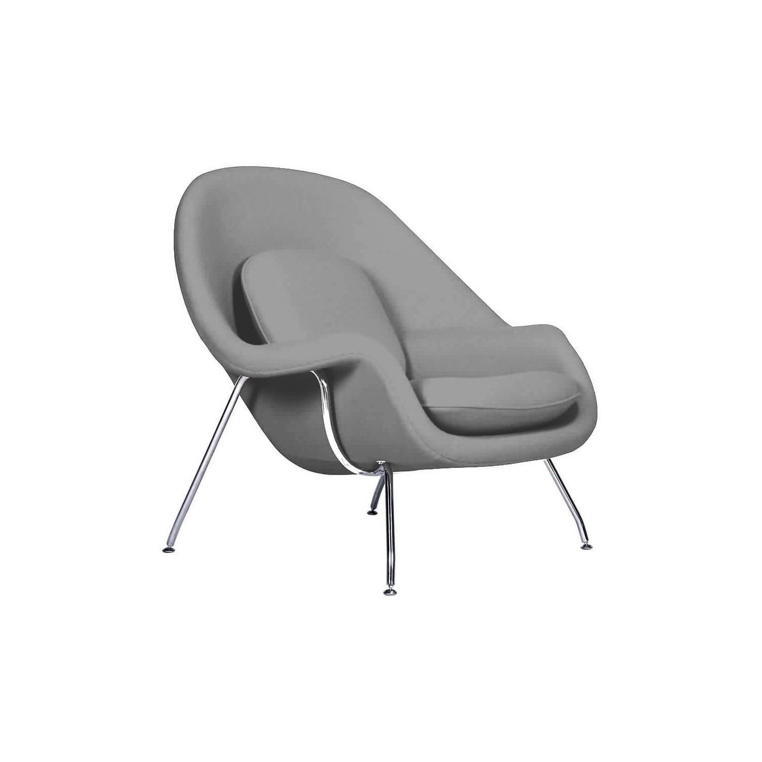 Réplica da cadeira Womb pelo designer Eero Saarinen