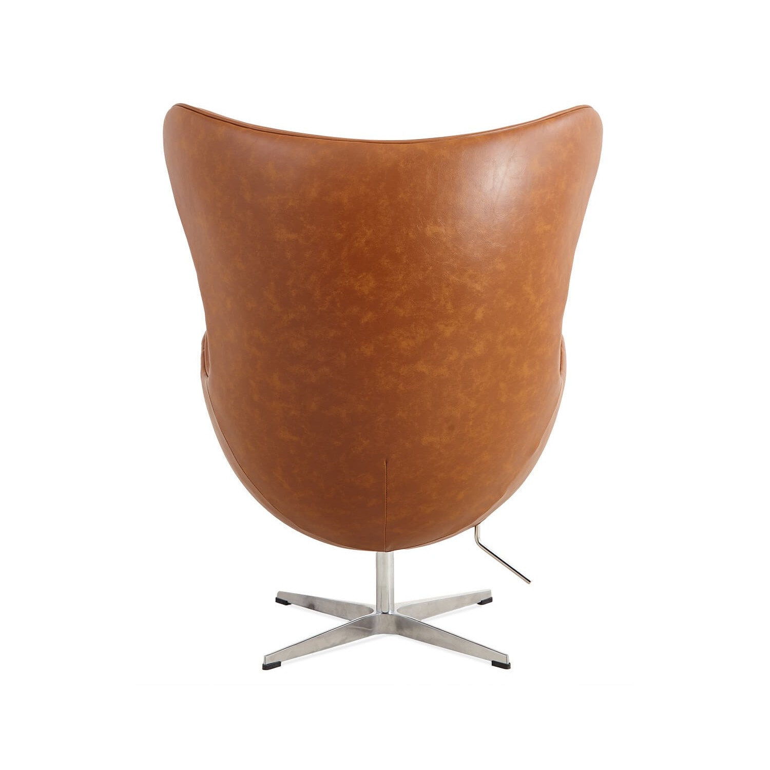 Replica Egg Chair em couro vintage envelhecido