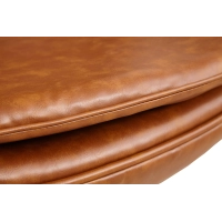 Replica Egg Chair in vintage verweerd kunstleer