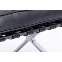 Réplique de chaise Barcelona Premium en cuir italien