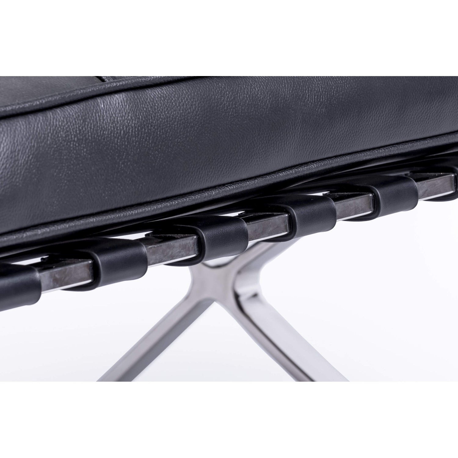 Réplique de chaise Barcelona Premium en cuir italien