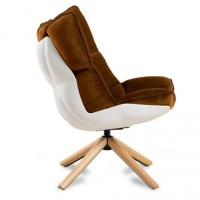 Réplica da poltrona Design Poltrona Husk com apoio para os pés da magnífica designer Patricia Urquiola