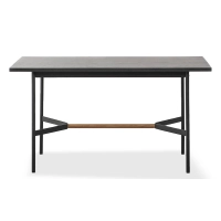 Mesa de Comedor Blackstorm Rectangular 140x80cm en Madera de Roble