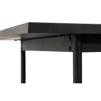 Rechteckiger Esstisch Blackstorm 140x80 cm aus Eichenholz