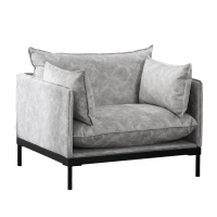 1-zitsbank bekleed met polyester