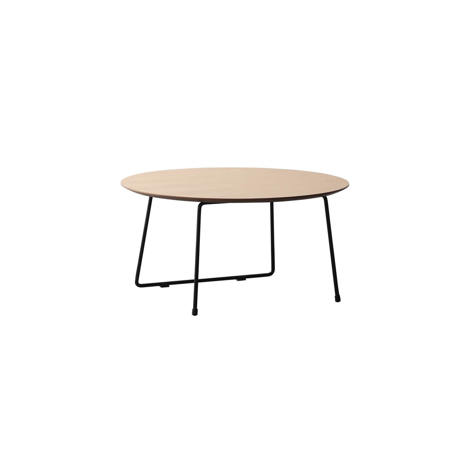 Table Basse Ronde 80cm en Bois de Chêne