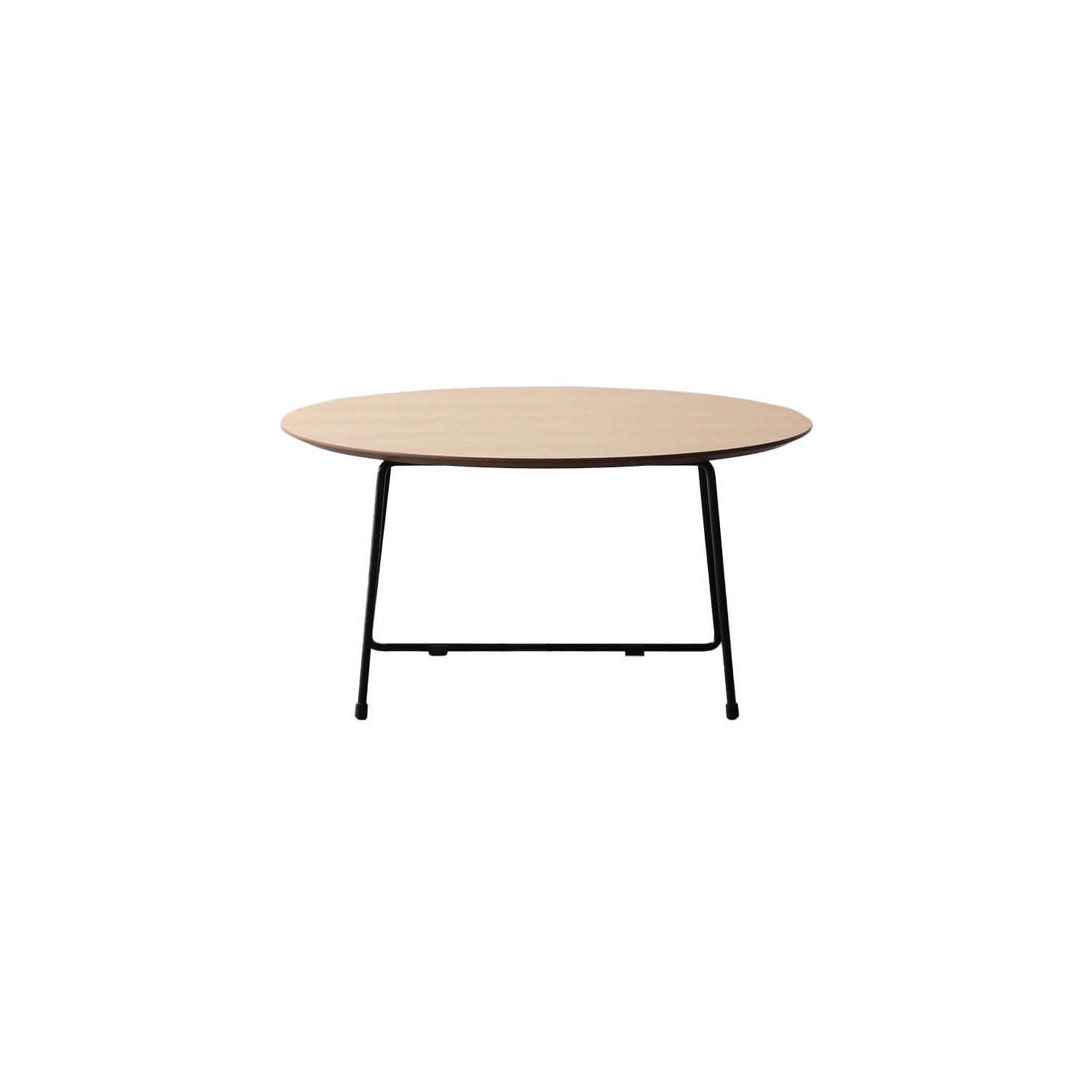 Mesa de Centro Redonda 80cm en Madera de Roble