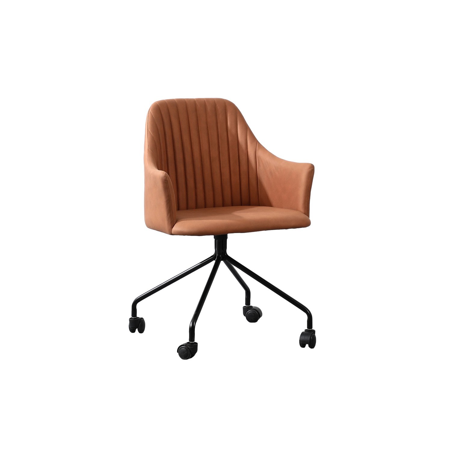 Čalouněná kancelářská židle ve vintage stylu 