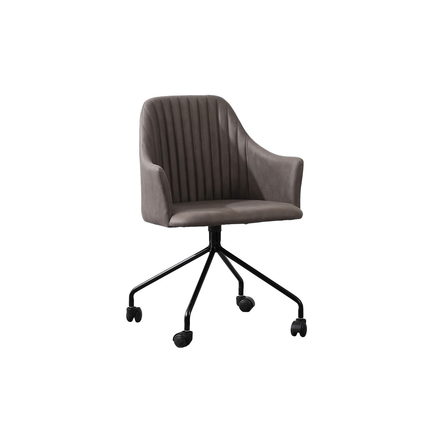 Chaise de bureau rembourrée de style vintage 