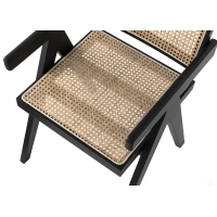 Replica Chandigarh stoel met armen door ontwerper Pierre Jeanneret 