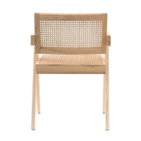 Réplique de la chaise Chandigarh avec accoudoirs du designer Pierre Jeanneret 