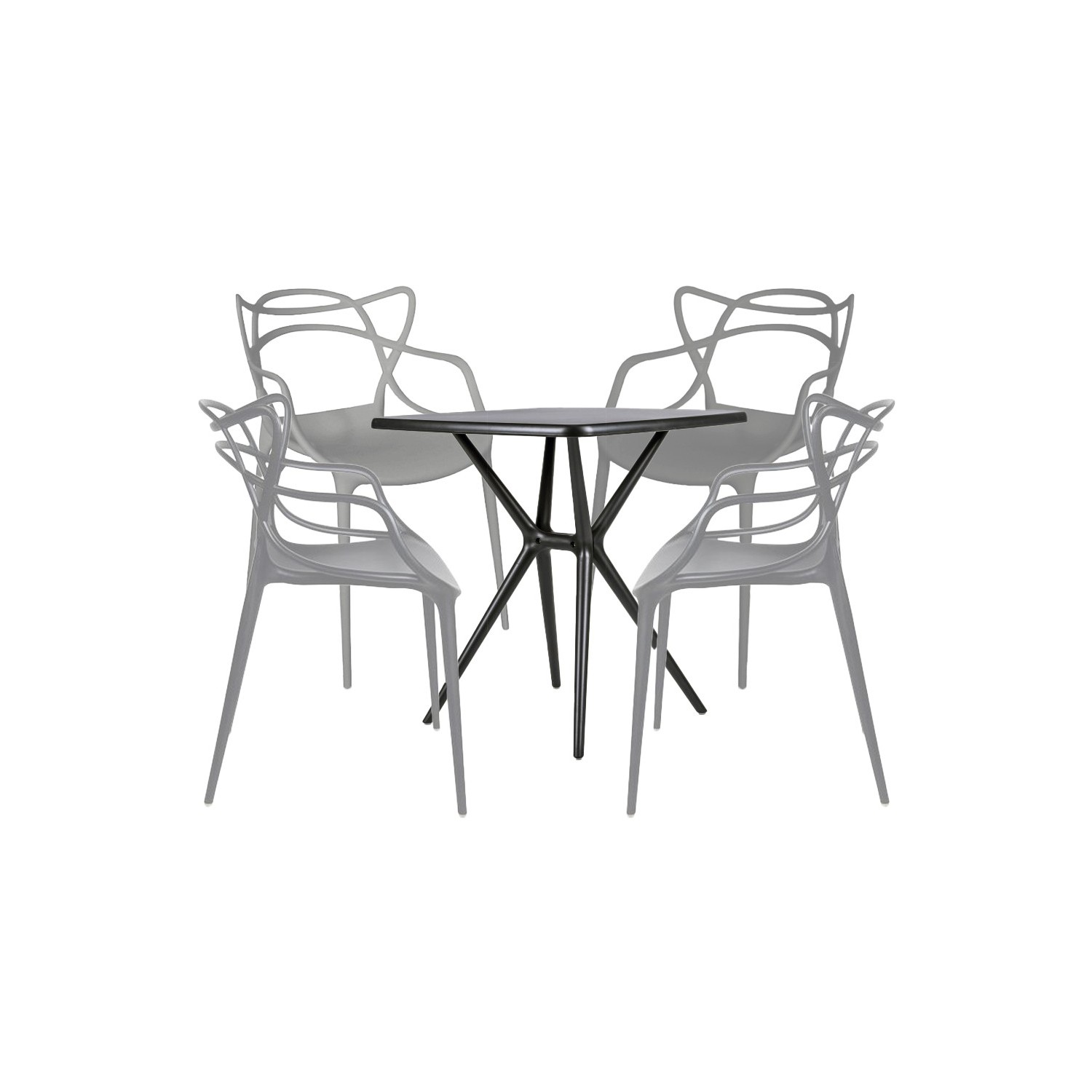 Moises Gartenstuhl und Tisch