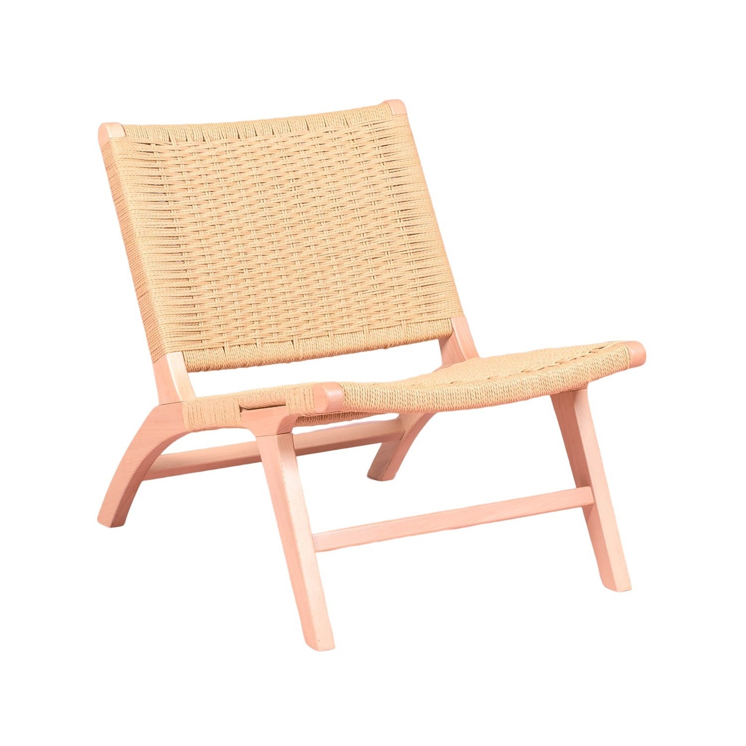 Nordic Forest Sessel aus Buchenholz und Naturseil