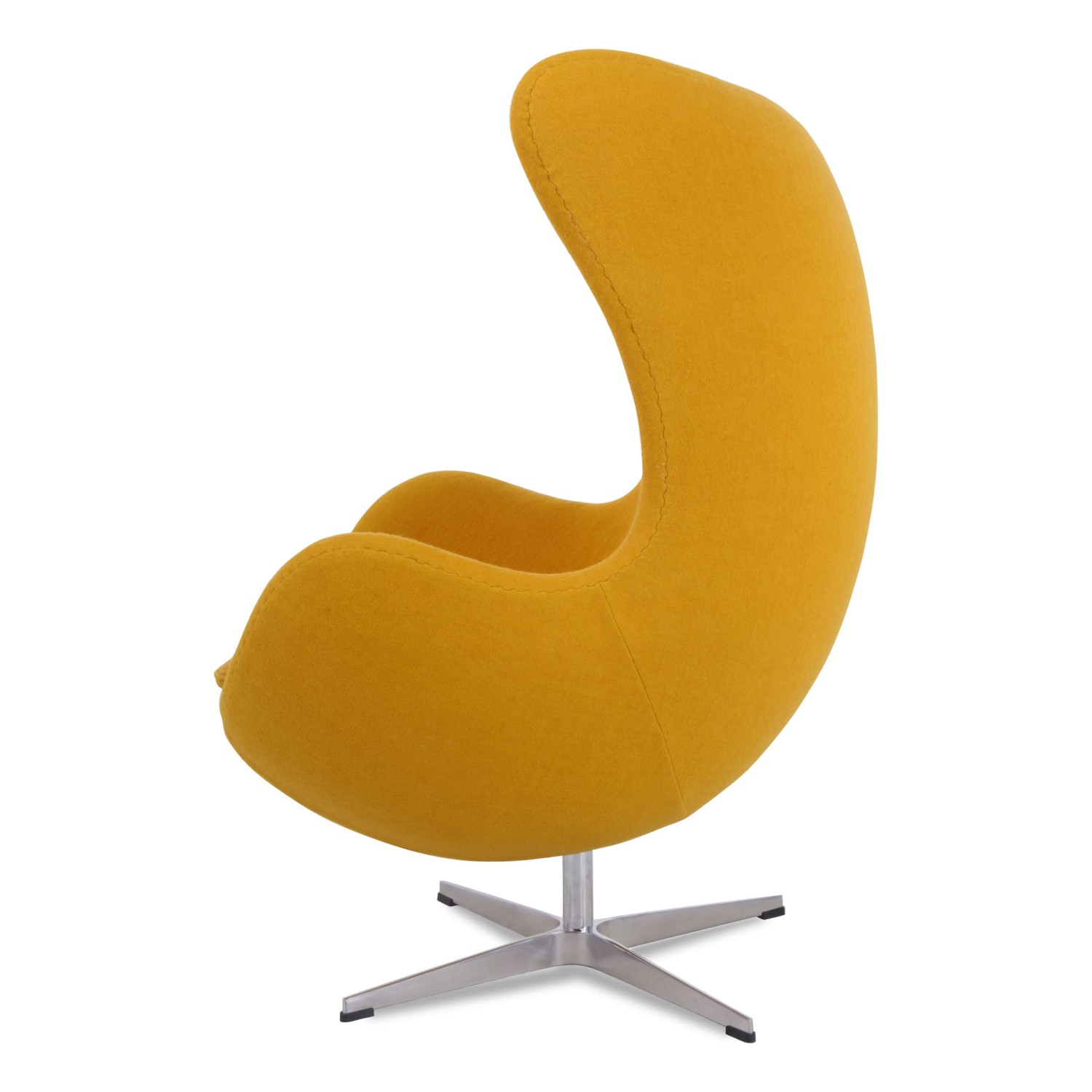 Replika židle Egg v kašmíru od designéra Arne Jacobsen