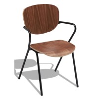 Teollinen tuoli Alpha pähkinäpuusta