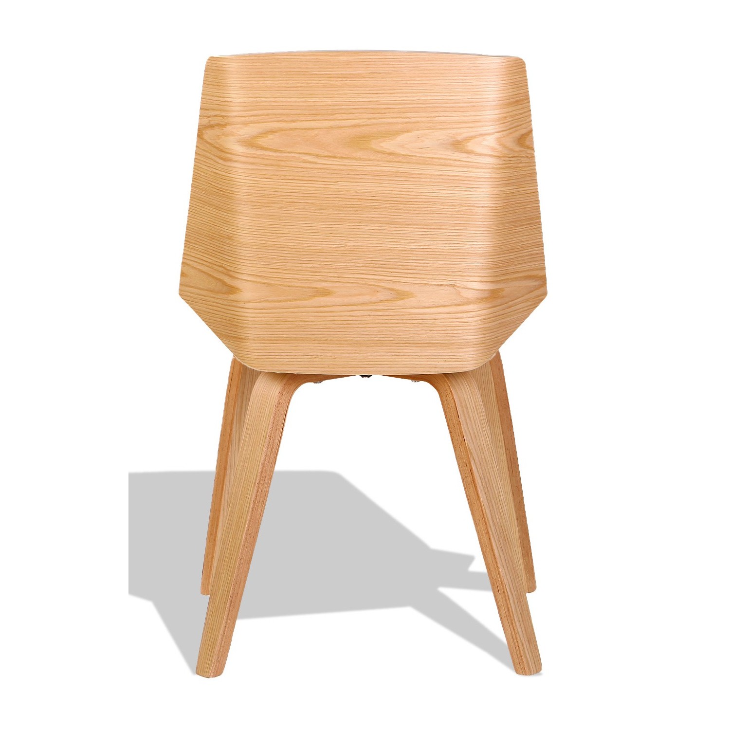 Krzesło Nordic Plywood S z poduszką ze sztucznej skóry i drewna klonowego