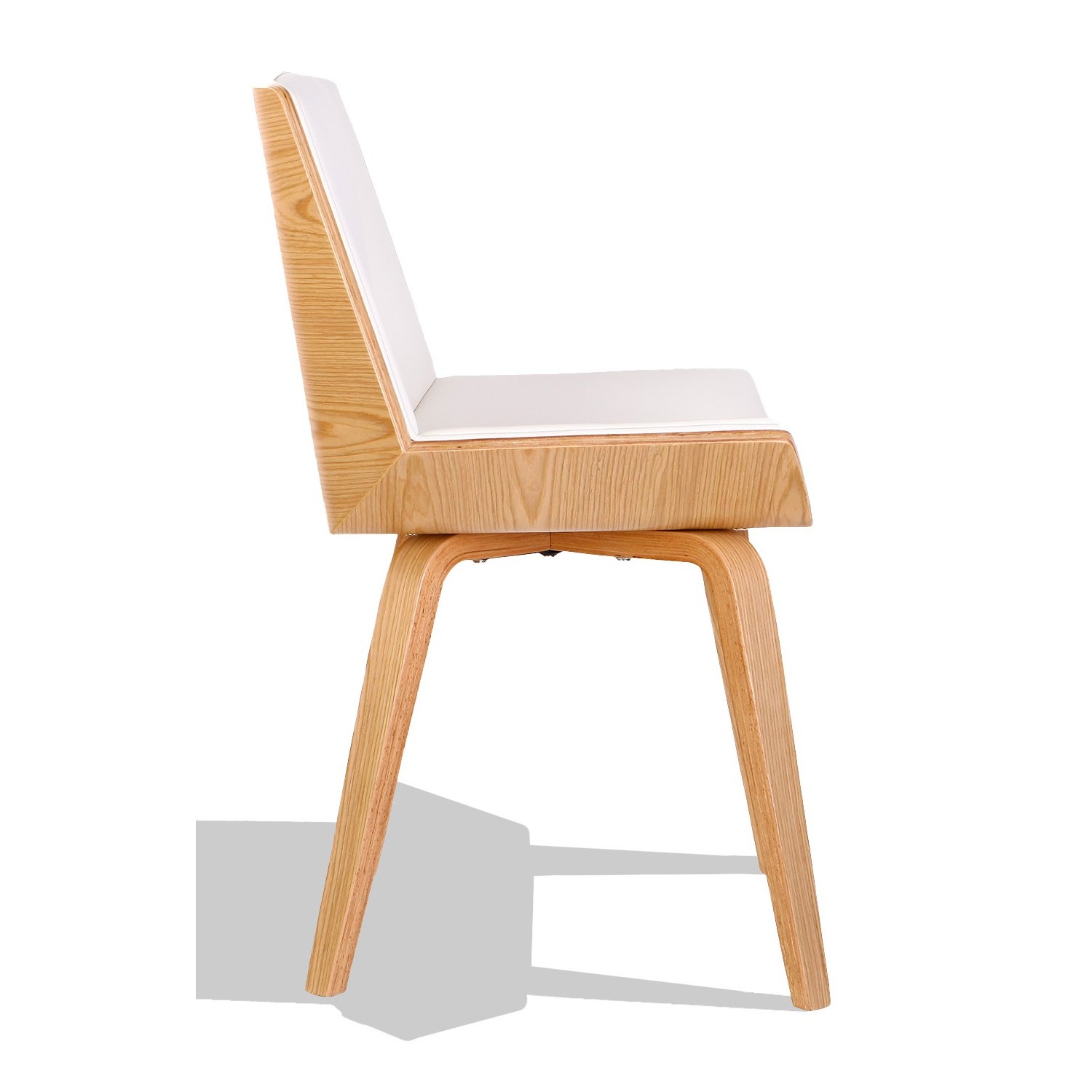 Krzesło Nordic Plywood S z poduszką ze sztucznej skóry i drewna klonowego