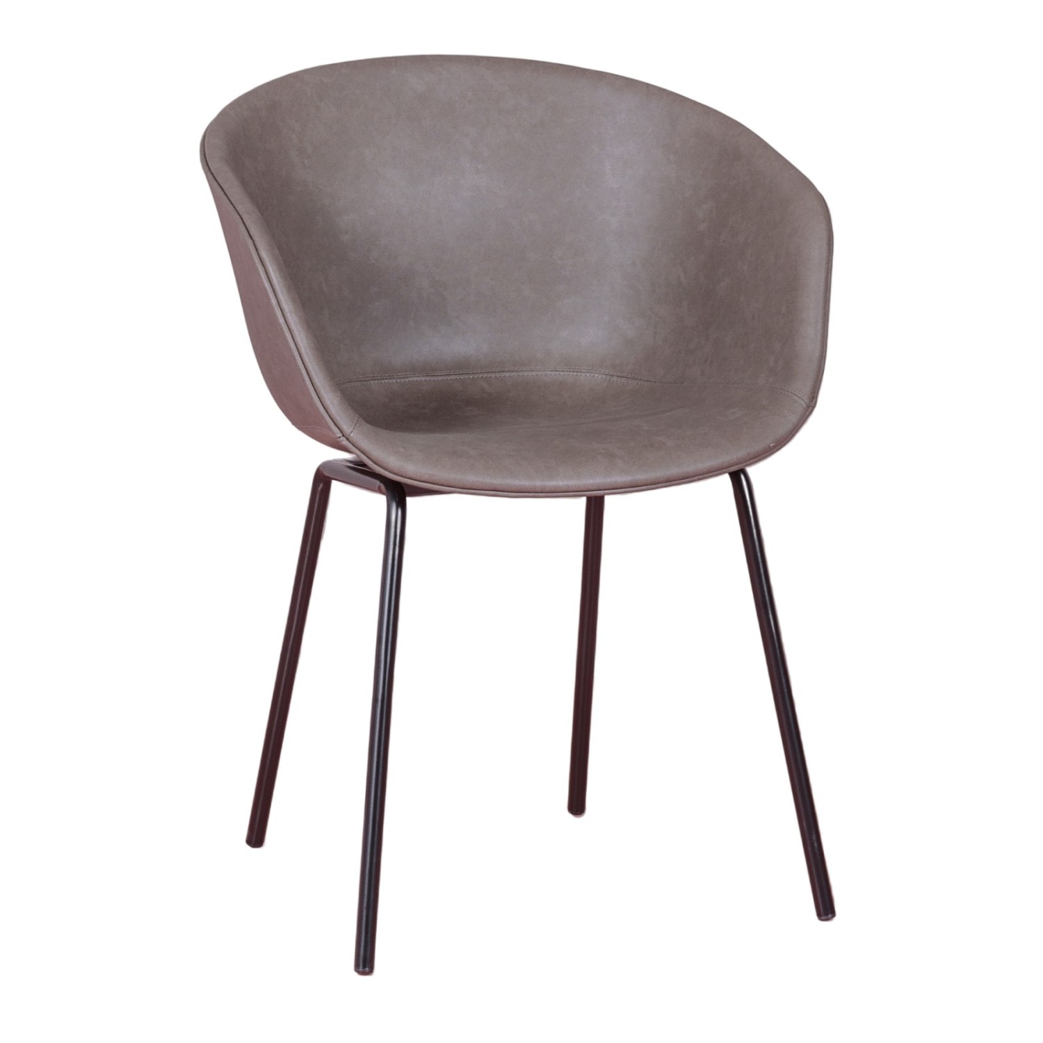 Chaise rembourrée Denver en simili cuir