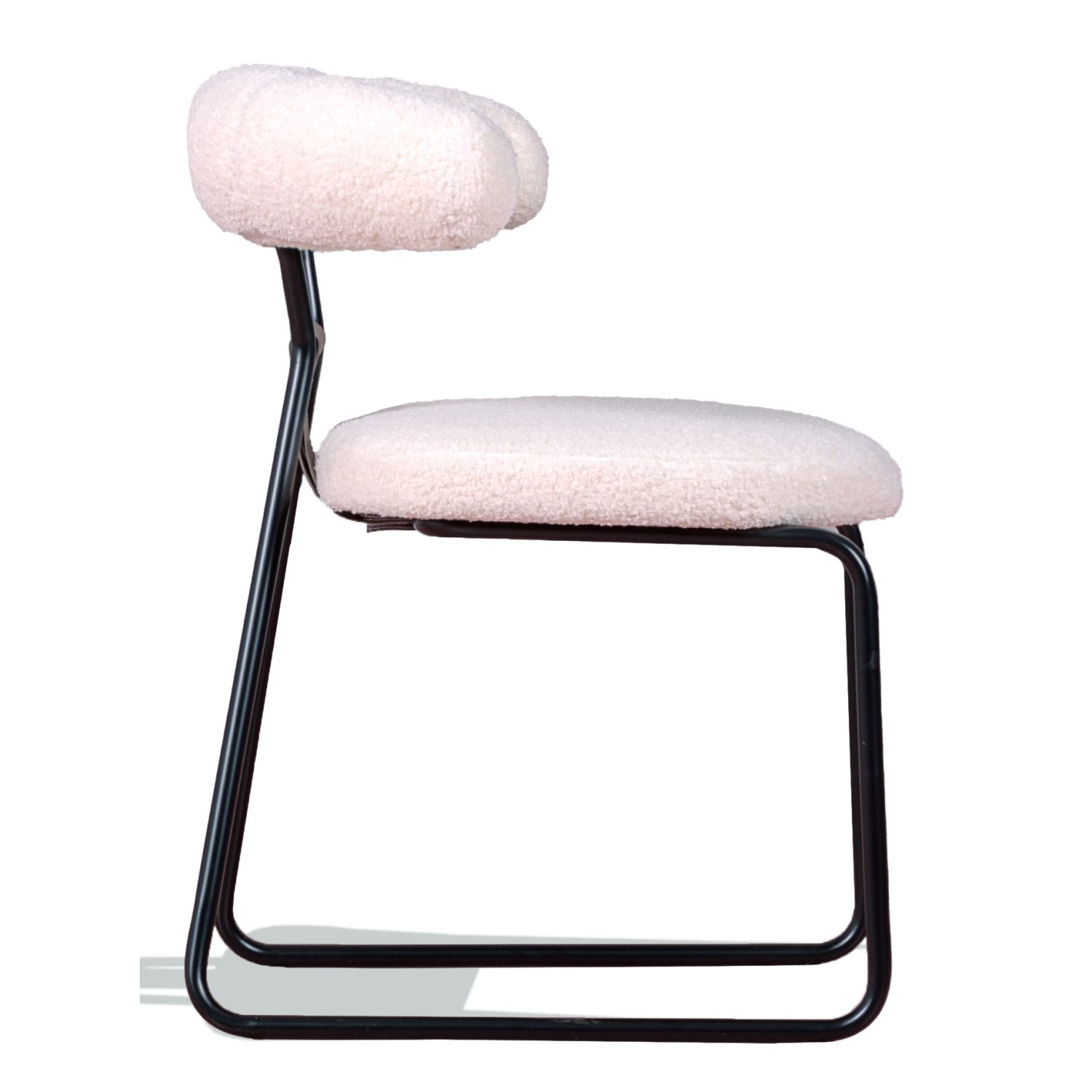 Oxford designerstol klädd i bouclé