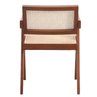 Réplica silla Chandigarh con brazos del diseñador Pierre Jeanneret 