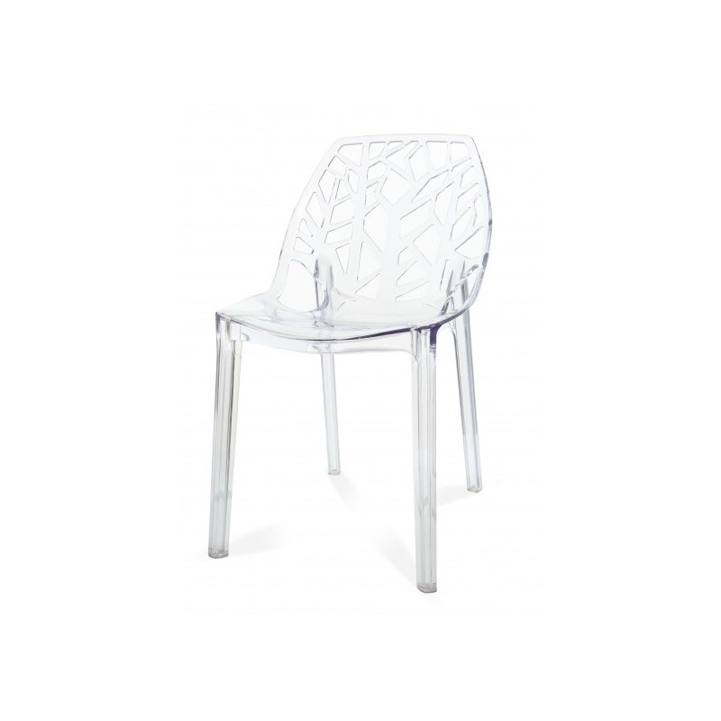 PACK 4 CHAISES VEGTALES TRANSPARENTES