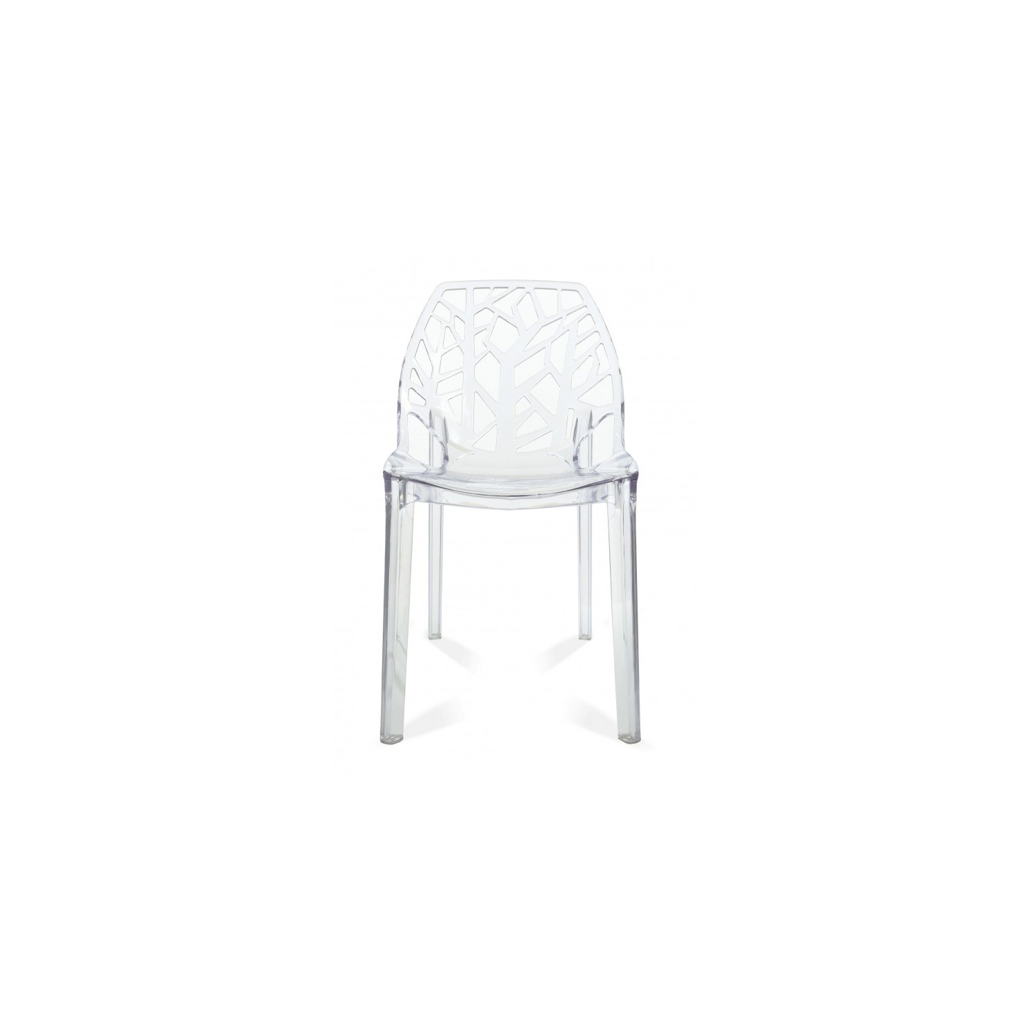PACK 4 CHAISES VEGTALES TRANSPARENTES