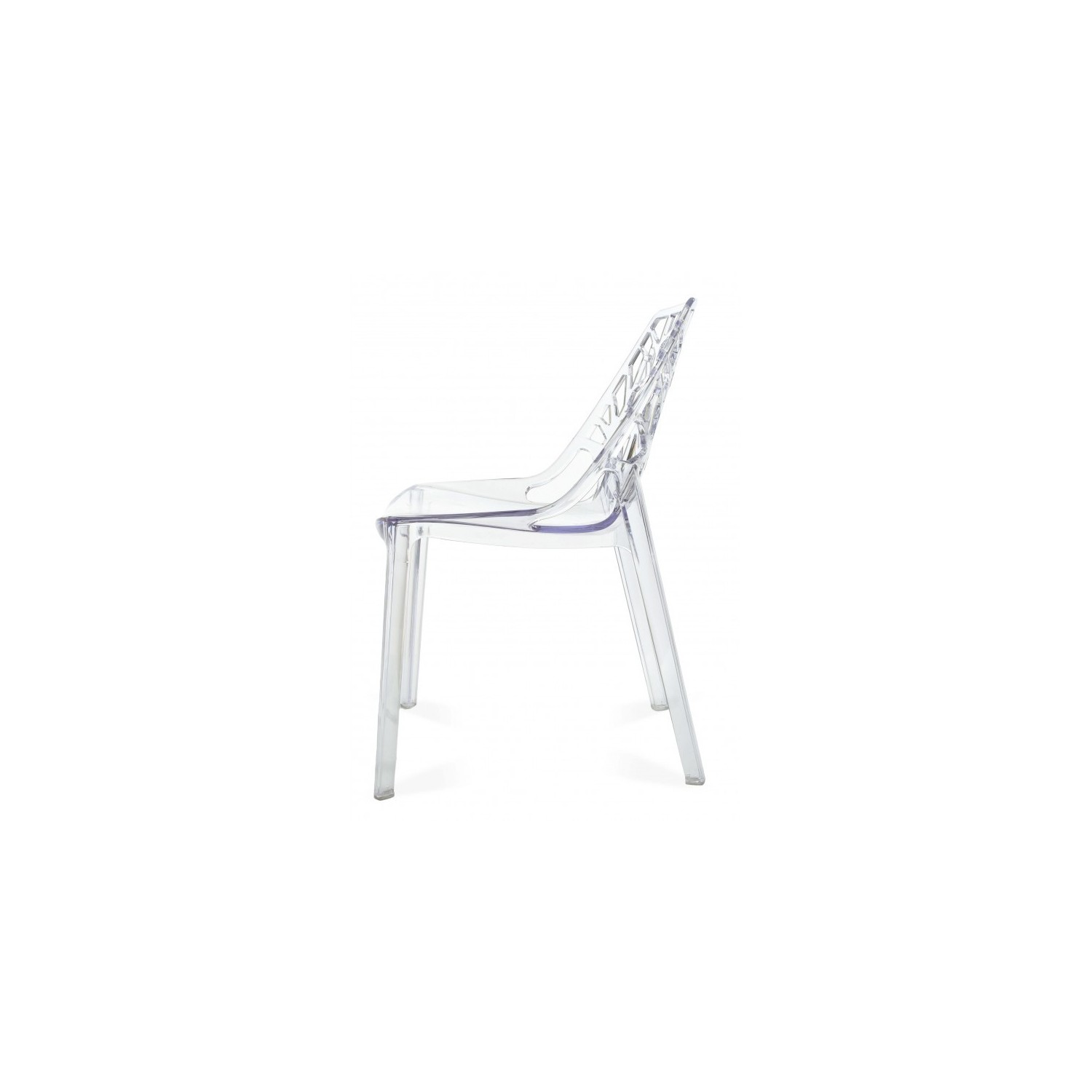 PACK 4 CHAISES VEGTALES TRANSPARENTES