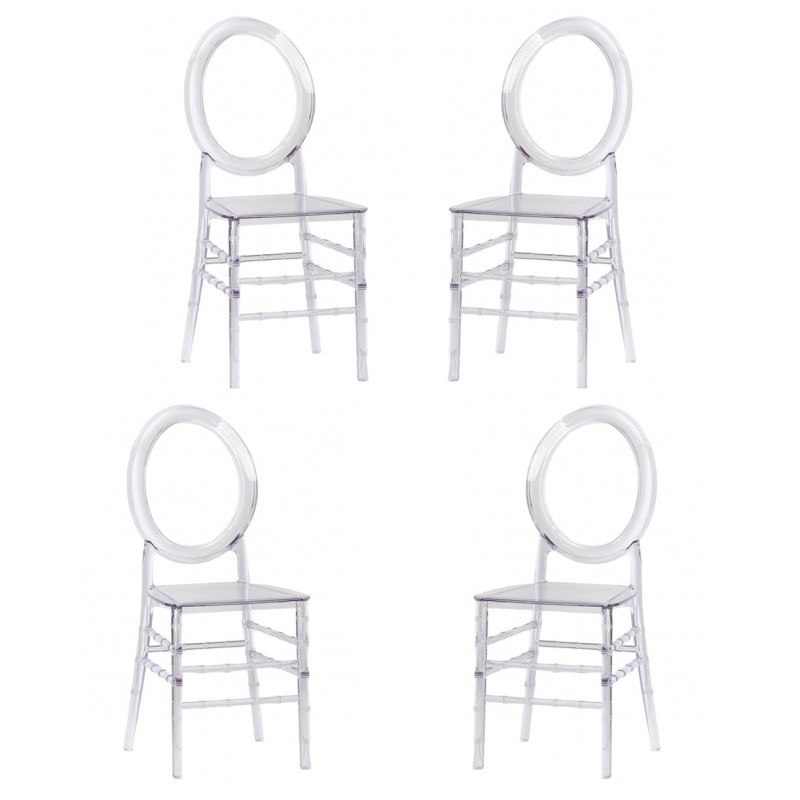 PACK 4 ISABELLE GHOST CHAIRS
