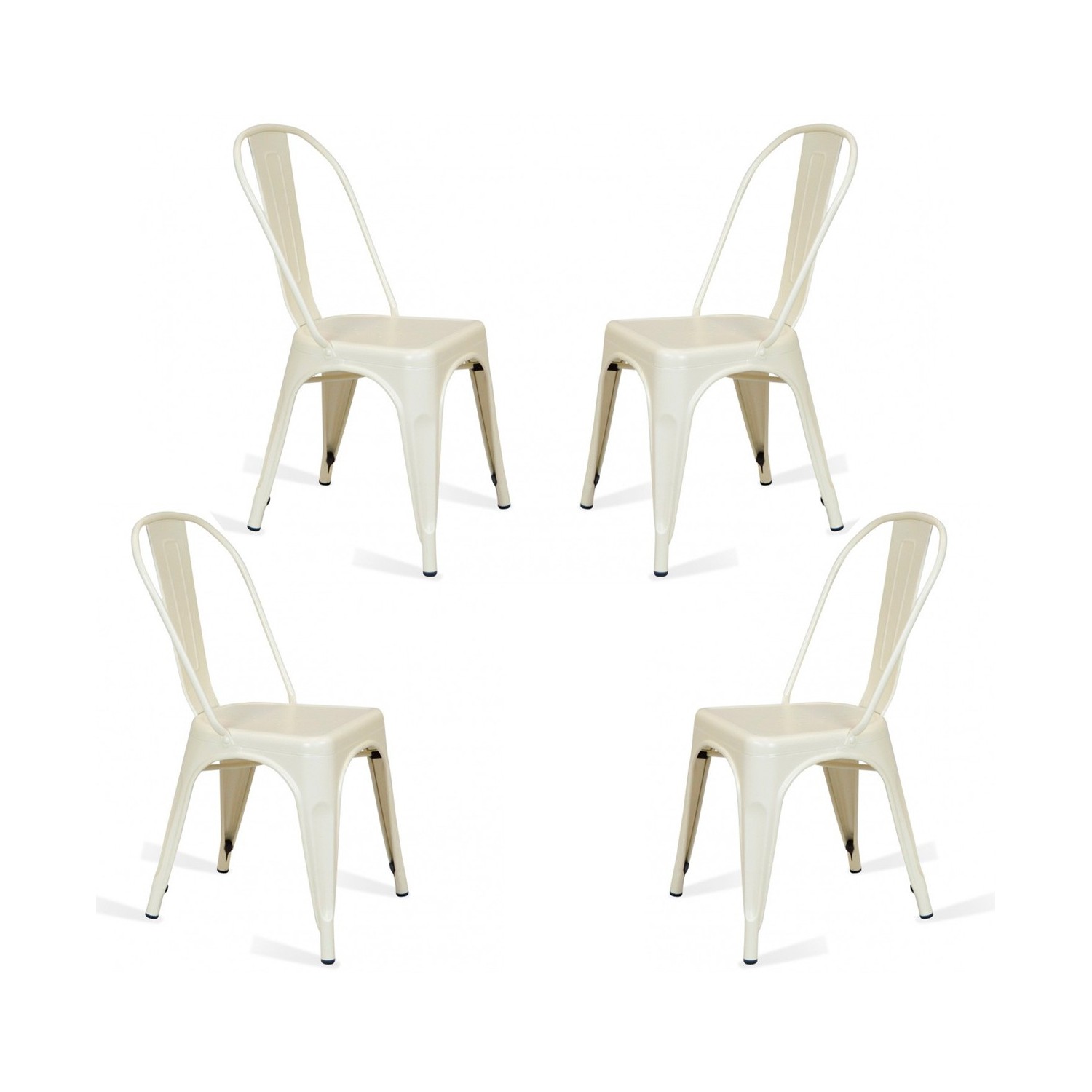 PACK 4 CHAISES BISTRO MAT